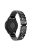 18mm 3-beads Rhinestone Decor Smart Watch Strap Metal Wrist Band for Garmin Venu 2S/Vivoactive 4S - Black