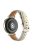 18mm Watch Strap for Huawei Watch GT 4 41mm / Garmin Venu 3S Genuine Cow Leather Watch Band - Beige