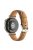 18mm Watch Strap for Huawei Watch GT 4 41mm / Garmin Venu 3S Genuine Cow Leather Watch Band - Brown