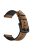 20mm Genuine Leather Coated Silicone Smart Watch Band for Garmin Vivoactive 3/Vivomove HR - Dark Brown