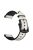 20mm Genuine Leather Coated Silicone Smart Watch Band for Garmin Vivoactive 3/Vivomove HR - White