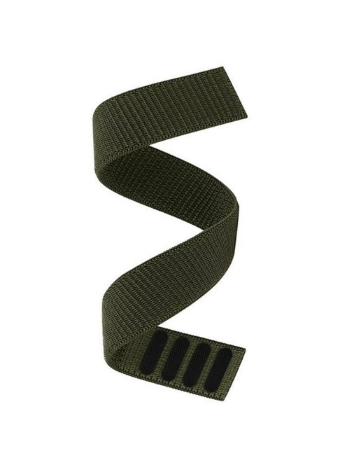 20mm Nylon Watch Band for Garmin Fenix 8S / Fenix 7S / Descent MK3 43mm Magic Tape Wrist Band - Army Green