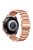 20mm Quick Release Watchband for Garmin Vivomove Luxe/Garminmove Luxe Stainless Steel Watch Strap with Folding Clasp - Rose Gold