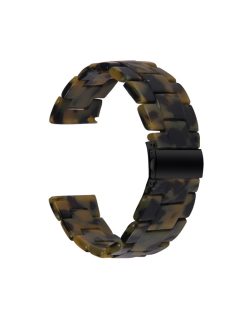   20mm Resin Smart Watch Strap for Garmin Vivomove 3/Garminmove 3, Replacement Wristband with Stainless Steel Buckle - Matte Army Green