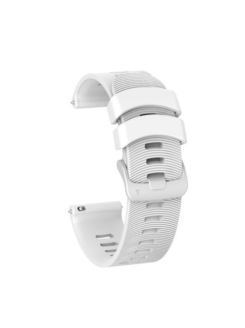 20mm Silicone Smart Watch Replacement Strap for Garmin Forerunner 245 - White