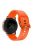 20mm Silicone Watch Band Strap Replacement for Samsung Galaxy Watch4 Classic 46mm 42mm/Watch4 44mm 40mm/Watch Active 2/Garmin Vivomove3 - Orange