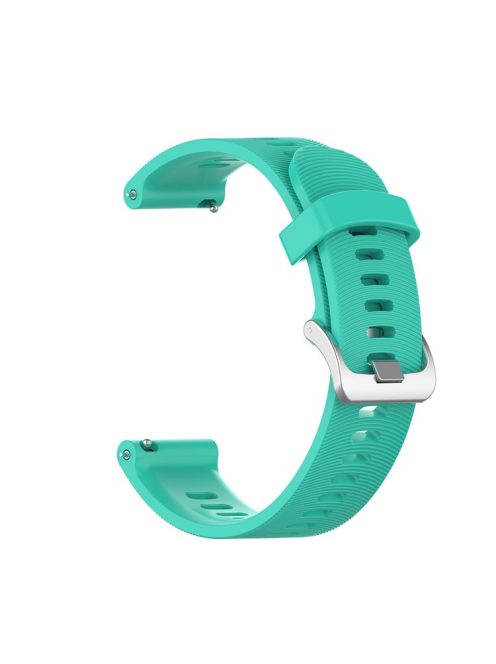 20mm Silicone Watch Strap for Garmin Forerunner 245 Smart Watch Band Replacement - Cyan