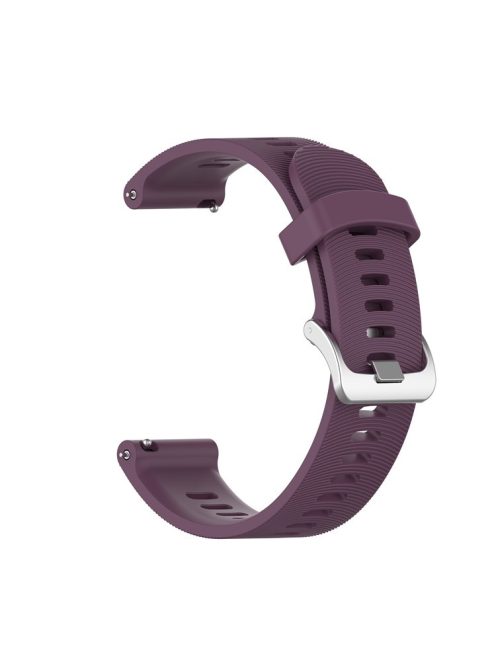 20mm Silicone Watch Strap for Garmin Forerunner 245 Smart Watch Band Replacement - Dark Purple