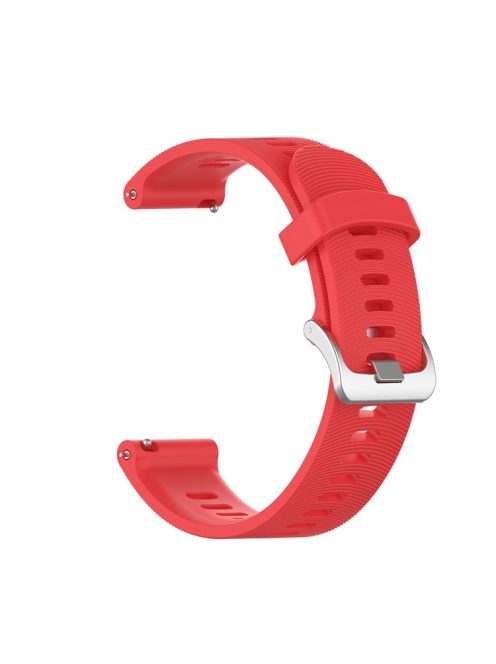 20mm Silicone Watch Strap for Garmin Forerunner 245 Smart Watch Band Replacement - Red