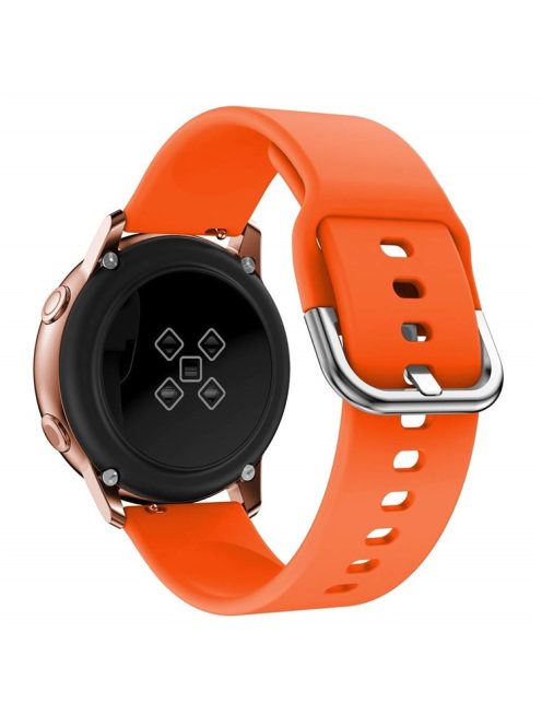 20mm Silicone Wrist Strap Replacement for Samsung Galaxy Watch4 Classic 46mm 42mm/Watch4 44mm 40mm/Garmin Move Luxe/Move Style/Move 3/Move Venu - Orange