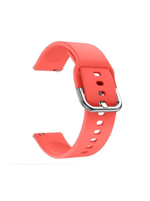 20mm Silicone Wrist Strap Replacement for Samsung Galaxy Watch4 Classic 46mm 42mm/Watch4 44mm 40mm/Garmin Move Luxe/Move Style/Move 3/Move Venu - Red