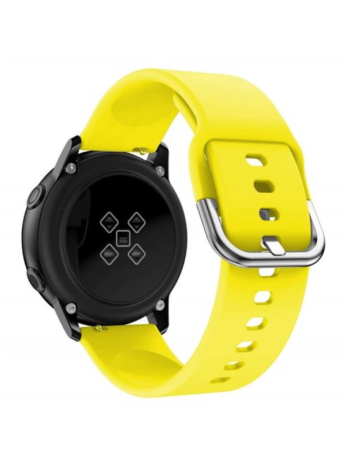 20mm Silicone Wrist Strap Replacement for Samsung Galaxy Watch4 Classic 46mm 42mm/Watch4 44mm 40mm/Garmin Move Luxe/Move Style/Move 3/Move Venu - Yellow