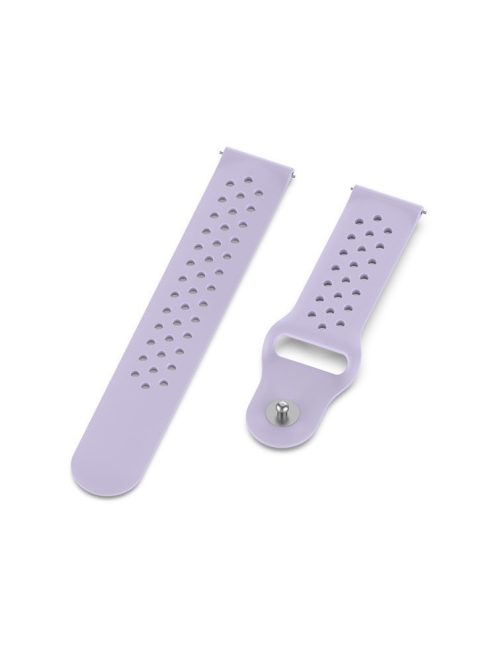 20mm Soft Ventilation Silicone Watch Band Replacement for Garmin Move Luxe/Move Style/Move 3/Move Venu - Purple