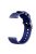 20mm Stripe Texture Silicone Smart Watch Band for GarminMove Luxe/Move Style/Move 3/Move Venu - Dark Blue