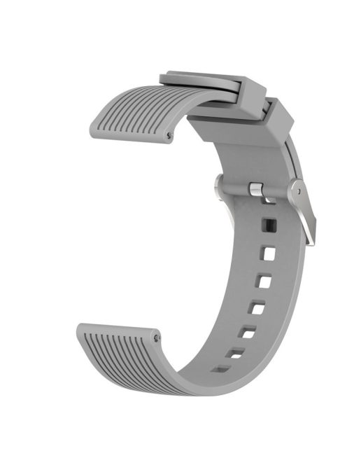 20mm Stripe Texture Silicone Smart Watch Band for GarminMove Luxe/Move Style/Move 3/Move Venu - Grey