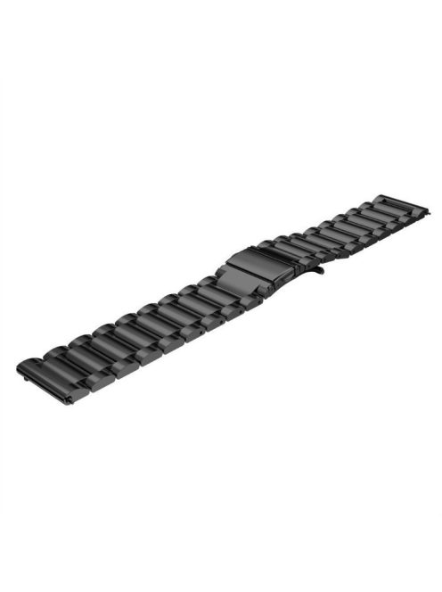 20MM Three Beads Stainless Steel Watchband Replacement Strap for Garmin Move Luxe/Move Style/Move 3/Move Venu - Black