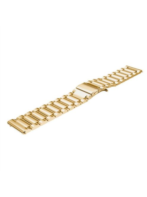 20MM Three Beads Stainless Steel Watchband Replacement Strap for Garmin Move Luxe/Move Style/Move 3/Move Venu - Gold