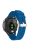 20mm Twill Skin Silicone Watch Band for Garmin Forerunner 645/245/245M - Dark Blue