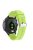 20mm Twill Skin Silicone Watch Band for Garmin Forerunner 645/245/245M - Green