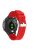 20mm Twill Skin Silicone Watch Band for Garmin Forerunner 645/245/245M - Red