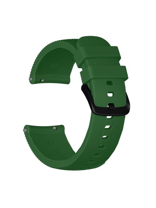 20mm Twill Texture Silicone Smart Watch Strap for GarminMove Luxe/Move Style/Move 3/Move Venu - Army Green