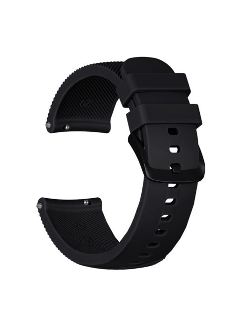 20mm Twill Texture Silicone Smart Watch Strap for GarminMove Luxe/Move Style/Move 3/Move Venu - Black