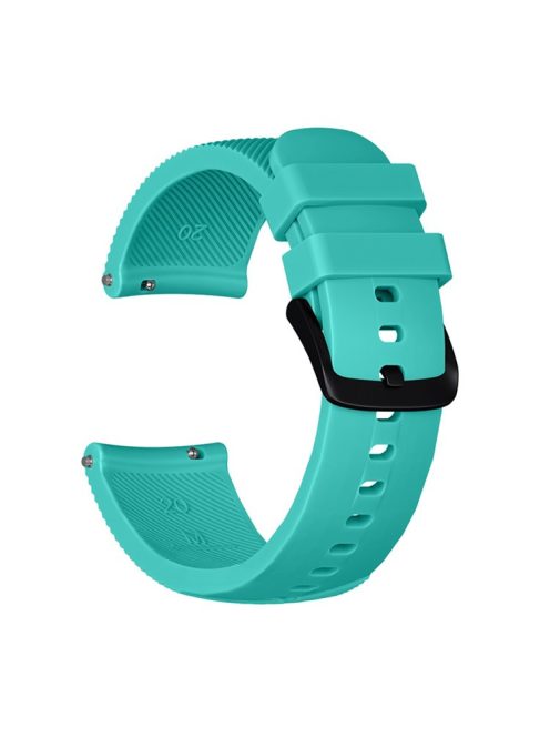 20mm Twill Texture Silicone Smart Watch Strap for GarminMove Luxe/Move Style/Move 3/Move Venu - Cyan