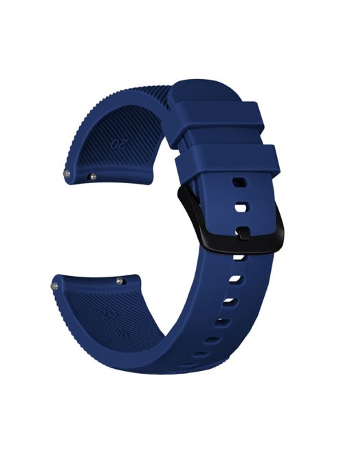 20mm Twill Texture Silicone Smart Watch Strap for GarminMove Luxe/Move Style/Move 3/Move Venu - Dark Blue