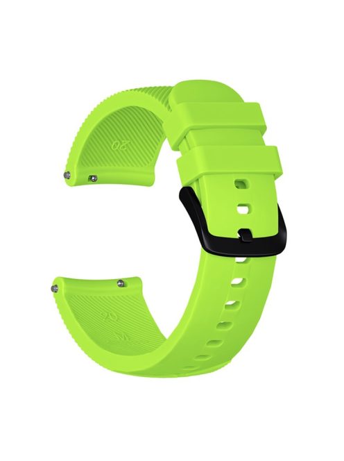 20mm Twill Texture Silicone Smart Watch Strap for GarminMove Luxe/Move Style/Move 3/Move Venu - Light Green