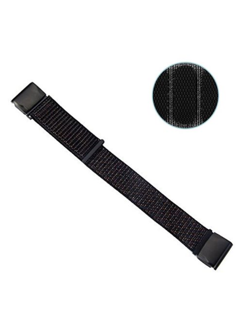 22mm Nylon Closure Watch Strap Wrist Band for Garmin Fenix 5 - Black