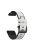 22MM PU Leather Surface+Silicone Smart Watch Band Strap for Garmin Watch - White