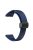 22mm Silicone Bands for Garmin Forerunner 265 / 255 / Vivoactive 4 / Venu 2 , Sport Watch Strap with Black Magnetic Folding Buckle - Midnight Blue