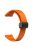 22mm Silicone Bands for Garmin Forerunner 265 / 255 / Vivoactive 4 / Venu 2 , Sport Watch Strap with Black Magnetic Folding Buckle - Orange