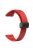 22mm Silicone Bands for Garmin Forerunner 265 / 255 / Vivoactive 4 / Venu 2 , Sport Watch Strap with Black Magnetic Folding Buckle - Red