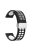 22mm Silicone Watch Strap for Garmin Forerunner 265 / Honor Watch GS 3i , Dual-color Magnetic Band with Silver Folding Buckle - Black+White