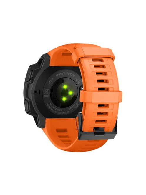 22mm Silicone Wrist Strap Replacement for Garmin Instinct - Orange