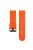 22mm Soft Textured Silicone Watch Band Wrist Bracelet for Garmin Fenix 5 / 5 Plus with Black Buckle - Orange