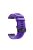 22mm Soft Textured Silicone Watch Band Wrist Bracelet for Garmin Fenix 5 / 5 Plus with Black Buckle - Purple