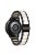 22mm Three Beads Wristband Strap Stainless Steel Fashion Sleek Resin Bracelet for Huawei Watch 3 / 3 Pro / Samsung Galaxy Watch 3 45mm / 46mm / Garmin Venu 2 - Black/Pearl White