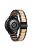 22mm Three Beads Wristband Strap Stainless Steel Fashion Sleek Resin Bracelet for Huawei Watch 3 / 3 Pro / Samsung Galaxy Watch 3 45mm / 46mm / Garmin Venu 2 - Black/Pink Green