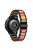 22mm Three Beads Wristband Strap Stainless Steel Fashion Sleek Resin Bracelet for Huawei Watch 3 / 3 Pro / Samsung Galaxy Watch 3 45mm / 46mm / Garmin Venu 2 - Black/Rainbow