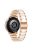 22mm Three Beads Wristband Strap Stainless Steel Fashion Sleek Resin Bracelet for Huawei Watch 3 / 3 Pro / Samsung Galaxy Watch 3 45mm / 46mm / Garmin Venu 2 - Rose Gold/Pearl White