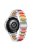 22mm Three Beads Wristband Strap Stainless Steel Fashion Sleek Resin Bracelet for Huawei Watch 3 / 3 Pro / Samsung Galaxy Watch 3 45mm / 46mm / Garmin Venu 2 - Silver/Rainbow