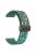 22mm Watch Band for Garmin Forerunner 265 / 255 / Vivoactive 4 / Venu 2 , Dot Pattern Silicone Strap with Black Magnetic Buckle - Green Rainbow