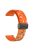 22mm Watch Band for Garmin Forerunner 265 / 255 / Vivoactive 4 / Venu 2 , Dot Pattern Silicone Strap with Black Magnetic Buckle - Orange Rainbow