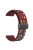 22mm Watch Band for Garmin Forerunner 265 / 255 / Vivoactive 4 / Venu 2 , Dot Pattern Silicone Strap with Black Magnetic Buckle - Wine Red Rainbow