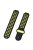 26mm Dual-colors Silicone Watch Strap Band for Garmin Forerunner 735XT/220/230/235/620/630 - Black/Fluorescent Green