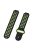 26mm Dual-colors Silicone Watch Strap Band for Garmin Forerunner 735XT/220/230/235/620/630 - Black/Green