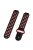 26mm Dual-colors Silicone Watch Strap Band for Garmin Forerunner 735XT/220/230/235/620/630 - Black/Red