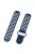 26mm Dual-colors Silicone Watch Strap Band for Garmin Forerunner 735XT/220/230/235/620/630 - Dark Blue/White